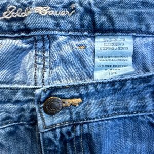 Eddie Bauer Low Rise Boot cut Jeans 16 R